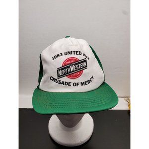 Chicago NorthWestern System 1983 United Way Crusade of Mercy Green & White Hat